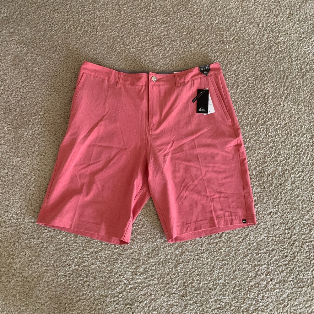 Quiksilver Duck Dive II U20 Men's Board Shorts Size 38 Red Coral